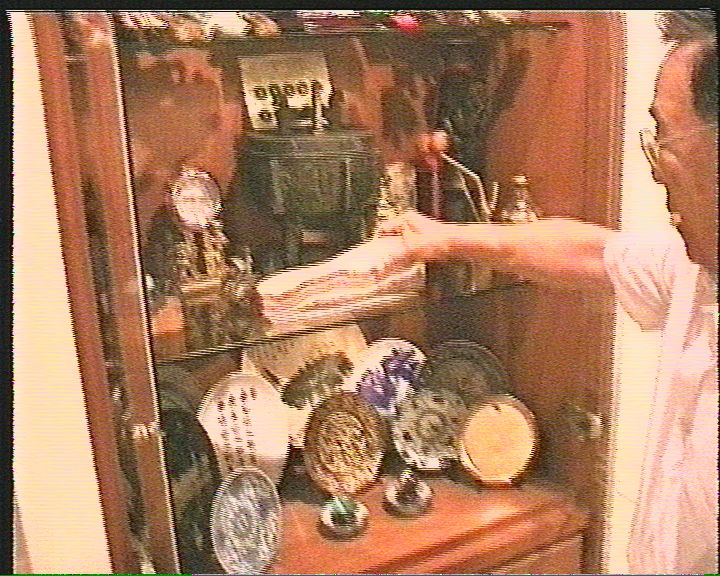 Master Shu showing his collection